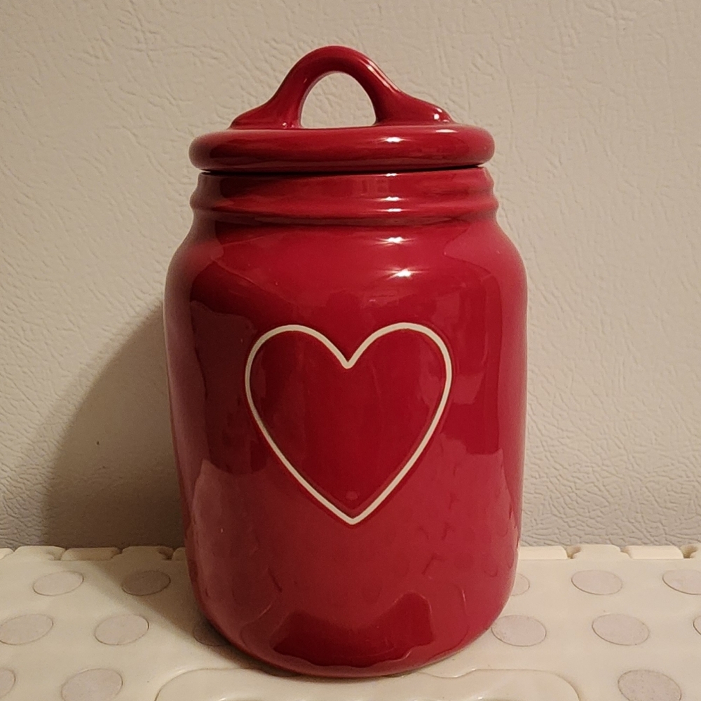 Rae Dunn Valentine's Baby Heart Canister.